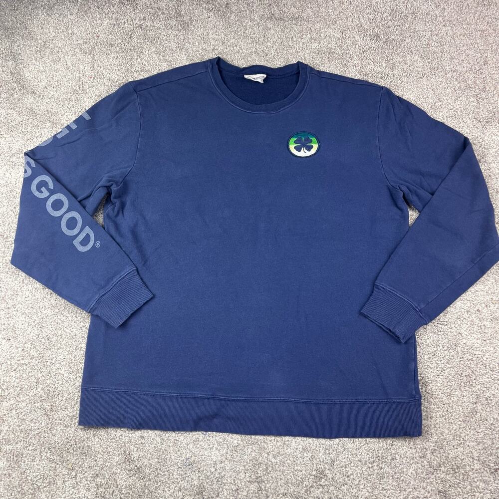 Life is Good navy crewneck sweatshirt Men's Large